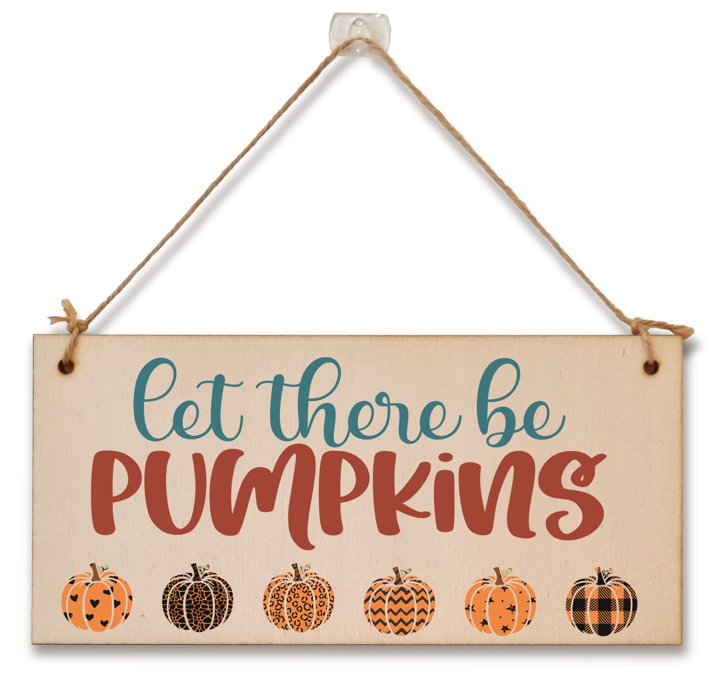 let there be pumpkins Seasonal Falling Leaves Decorative Sign Handmade Wooden Hanging Wall Plaque Gift Hallway Home Décor