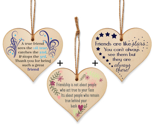 The Plum Penguin Adorable Friendship Heart Plaques with Three Designs