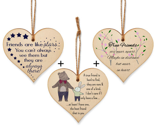 The Plum Penguin Endearing Hearts of Friendship Uniquely Designed Plaques Set