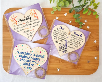 The Plum Penguin Cherished Ties Three Distinct Heart Shaped Friendship Plaques