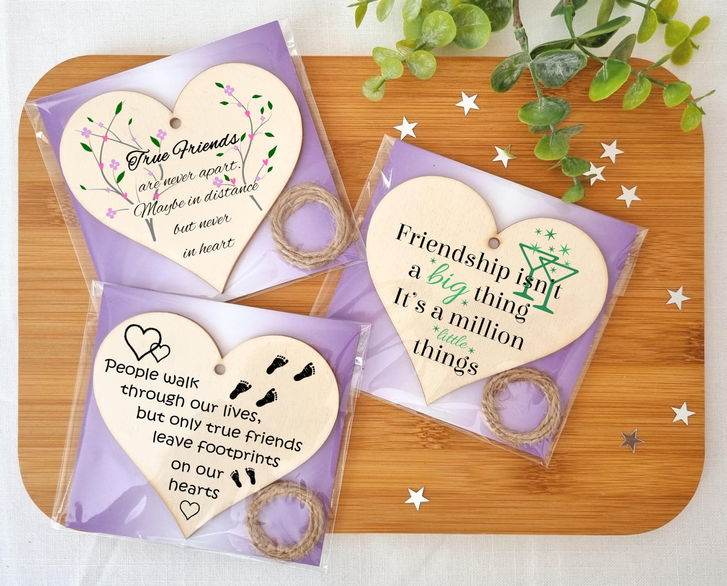 The Plum Penguin Blossoming Bonds Unveiled in Heart Friendship Plaques