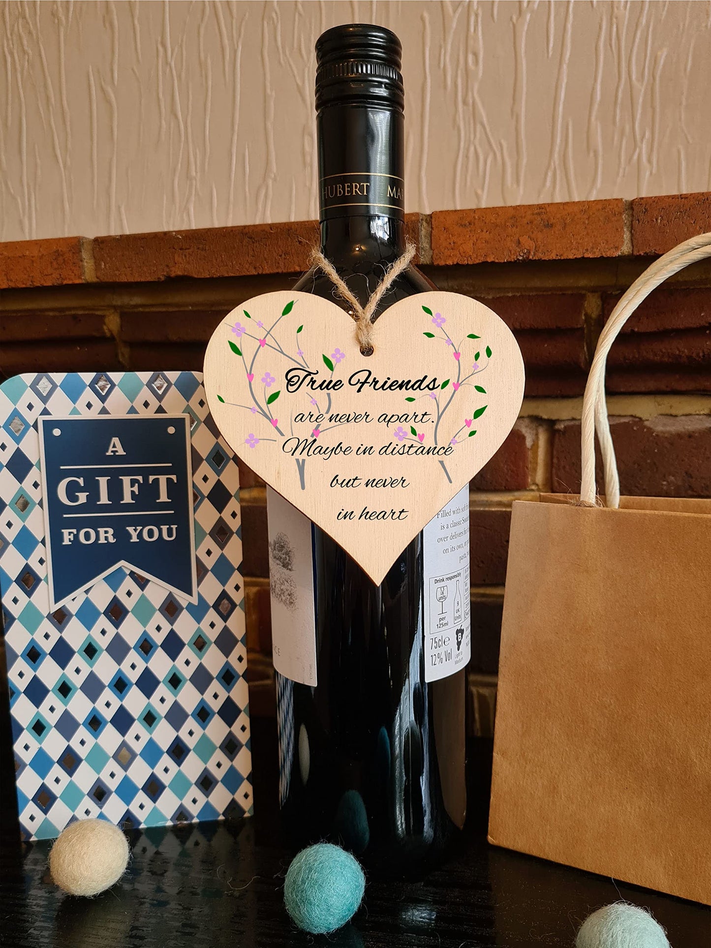 The Plum Penguin Blossoming Bonds Unveiled in Heart Friendship Plaques