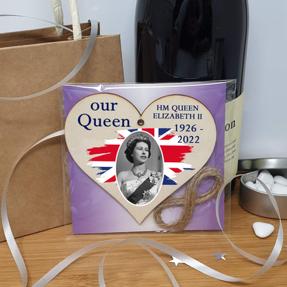 Queen Elizabeth II 1926-2022 Memorial Keepsake in Remembrance Her Majesty RIP Our Queen Handmade Wooden Hanging Wall Plaque
