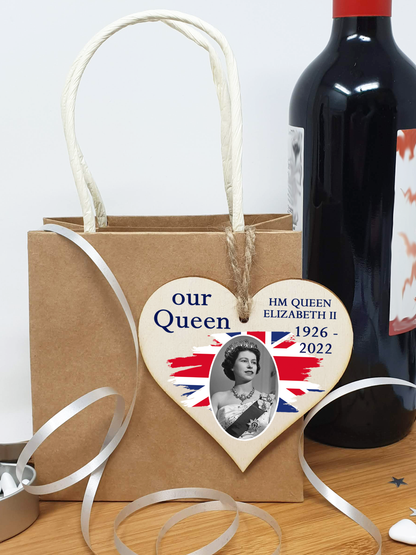 Queen Elizabeth II 1926-2022 Memorial Keepsake in Remembrance Her Majesty RIP Our Queen Handmade Wooden Hanging Wall Plaque