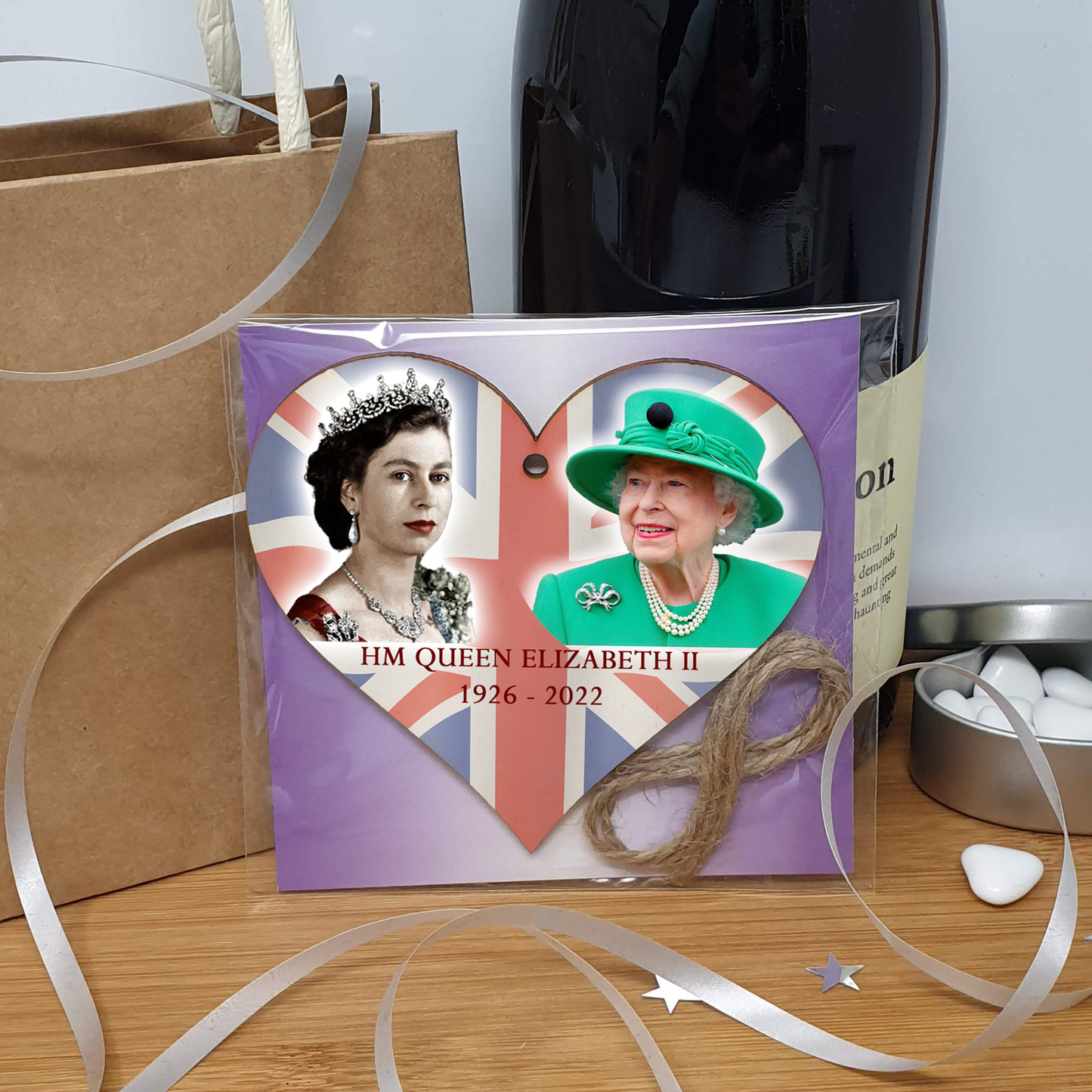 Queen Elizabeth II 1926-2022 Memorial Keepsake in Remembrance Her Majesty RIP Photos Handmade Wooden Hanging Wall Plaque