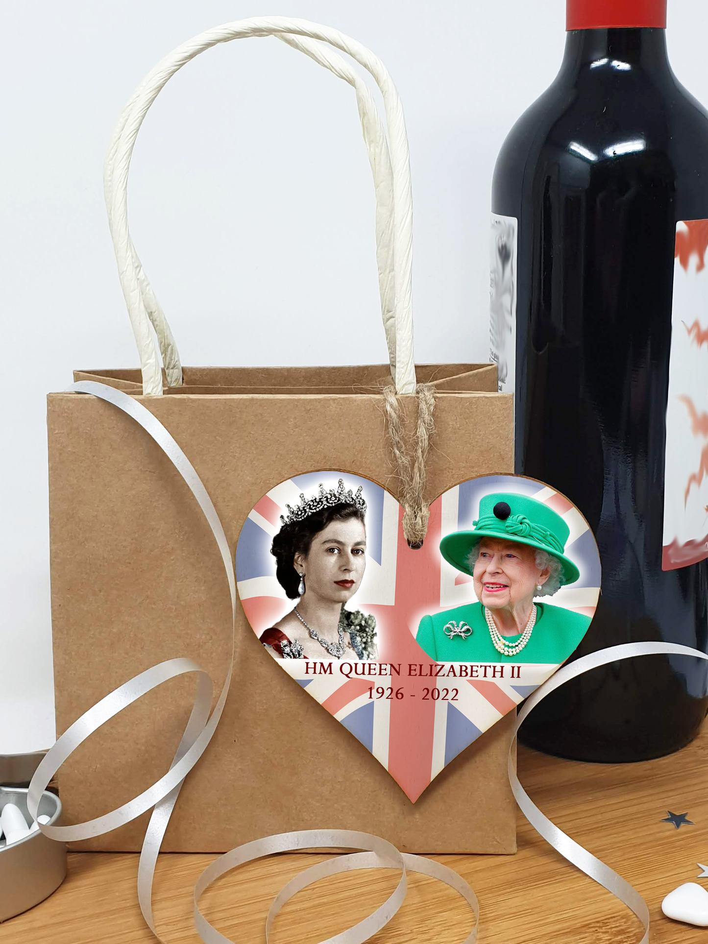 Queen Elizabeth II 1926-2022 Memorial Keepsake in Remembrance Her Majesty RIP Photos Handmade Wooden Hanging Wall Plaque