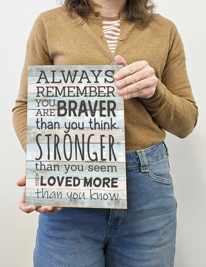 Motivational Wall Art Sign Plaque Inspire Every Day Vibrant Print A4 Wooden Home Decor Uplifting Decoration